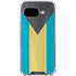 Bahamas Flag Distressed Google Pixel 9a Clear Case